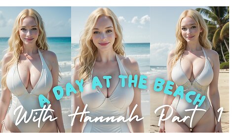 Beachside Seduction: Hannah's Allure Shines in a Collection of Sexy Swimsuits Part 1