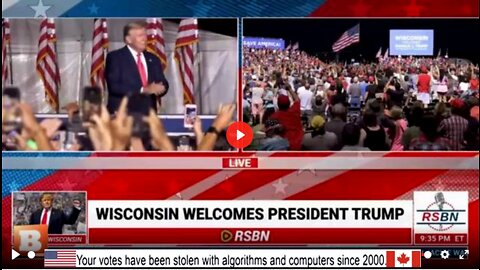 Former President Donald Trump Holding Save America Rally in Waukesha, WI...