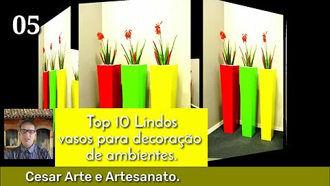 Top 10 vasos para decoração de ambientes externos e internos.