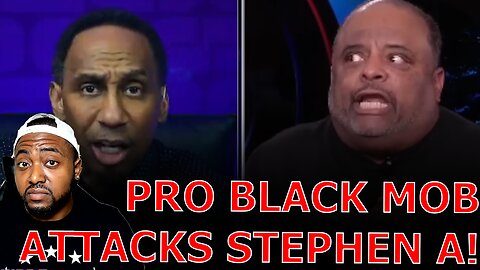 Stephen A Smith LOSES IT After Black Liberal Backlash For Claiming Black People Relate To Trump!