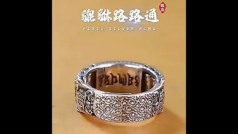 S925 Sterling Silver Lucky Pixiu Transfer Rings: A Symbol of Wealth and Good Fortune