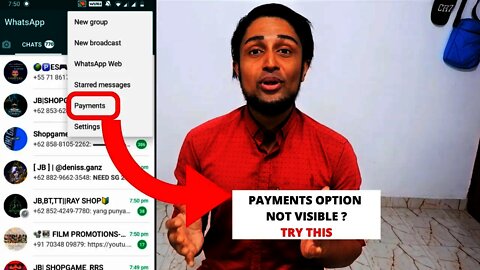 WhatsApp Payment Option Not Showing ? How To Enable WhatsApp Payment
