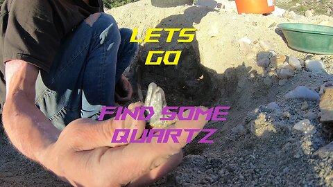 Digging smoky quartz!