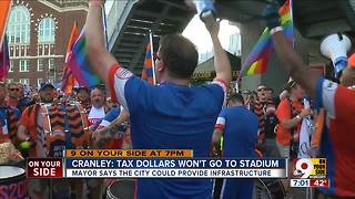 Cranley says tax dollars will not go to stadium