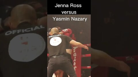 FEMALE MUAY THAI FIGHT 🔥 Jenna Ross vs Yasmin Nazary | Fight Highlights | VICTORY 11