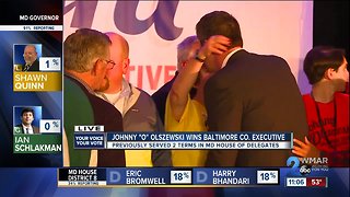Johnny Olszewski takes winning seat as Baltimore County Executive