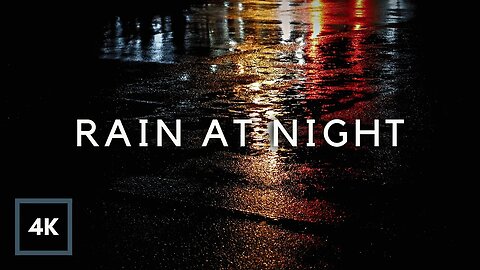 Gentle Night Rain Sounds on Road | Rain Sounds for Sleeping, Rain for Deep Sleep