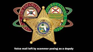 Sheriff's Office warns residents of scammer claiming to be a deputy, shares voicemail