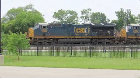 CSX Q200 Autorack/Manifest Mixed Freight Train from Fostoria, Ohio June 12, 2021