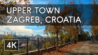Walking Tour: Zagreb, Croatia - City Center: Upper Town (Gradec and Kaptol) - 4K UHD