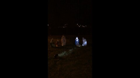 Nativity in front yard