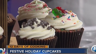 Festive holiday cupcakes