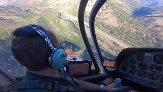 Flying into the Frank Church Wilderness to the river of no return