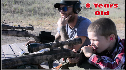 8 yr. old Shooting his 22 Rifle and Mom's 6.5 by Wapp Howdy
