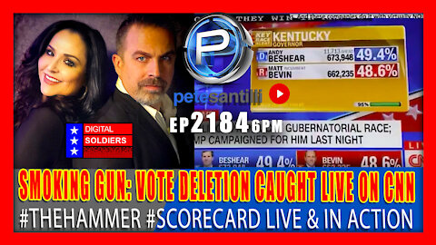 EP 2084-6PM SMOKING GUN: ELECTRONIC VOTE FRAUD CAUGHT LIVE ON CNN! #THEHAMMER #SCORECARD