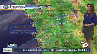 10News Pinpoint Weather with Meteorologist Megan Parry