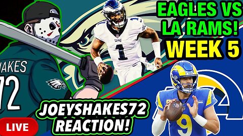 EAGLES VS RAMS WEEK 5! LIVESTREAM REACTION! LIVE PLAY BY PLAY! CAN EAGLES GET TO 5-0? #Eagles #Rams