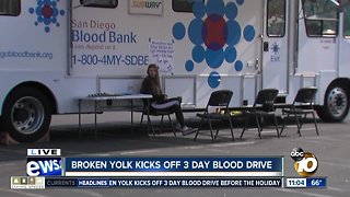 Three-day blood drive starts in Mission Valley