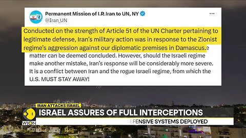 Iran attacks Israel: Iran warns of escalation if Israel retaliates, cites Article 51 of UN |