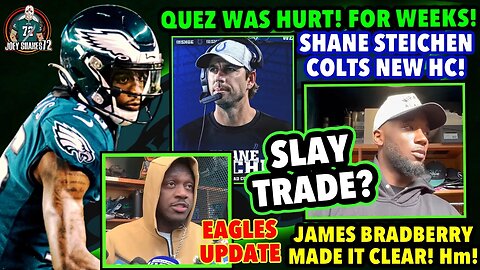 WATKINS WAS INJURED!? WHAT! STEICHEN NEW COLTS HEAD COACH! SLAY TRADE POSSIBLE!? I LOVE JALEN HURTS!