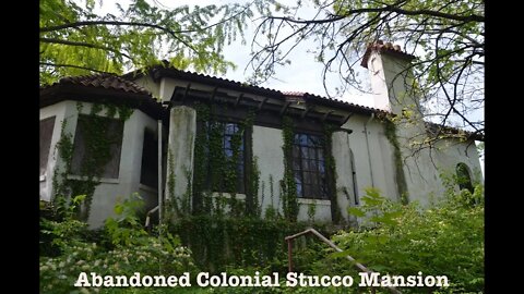 Abandoned Colonial Stucco Mansion