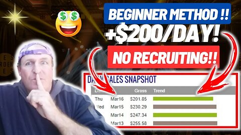 Lazy +$200/DAY! Beginner Method To Make Money Online, No Recruiting! (Make Money Online 2023)