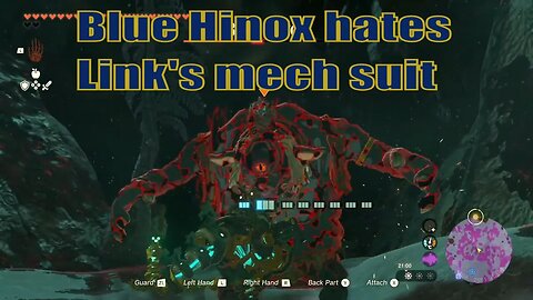 Fighting Blue Hinox as Mineru's Construct | Zelda TOTK