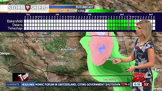 Rain and snow chances on Saturday morning