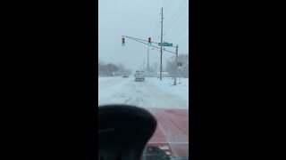 Driving home in the snow