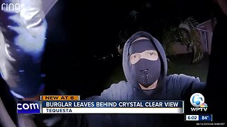 Burglar leaves behind crystal clear view