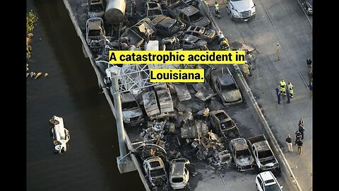 Road accident in the USA Catastrophic crash in Louisiana in which 158 cars collided #usa