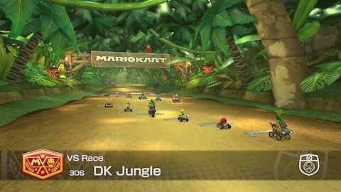Mario Kart 8 Deluxe - 50cc (Hard CPU) - (3DS) DK Jungle