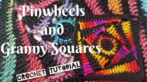 How-to Granny Square Pinwheel Crochet Tutorial!