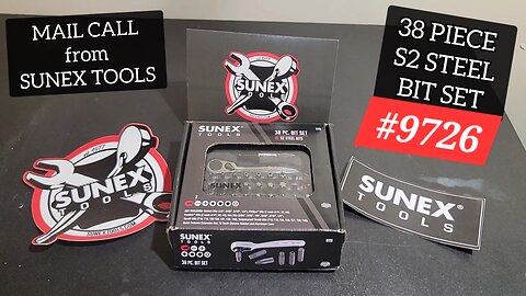 SUNEX TOOLS 38 PC S2 BIT SET #9726