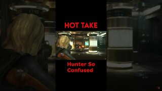 Resident Evil Revelation: Hot Take - Hunter So Confused #Shorts