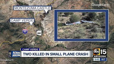 Two dead in Camp Verde plane crash