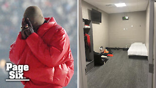 Kanye West shares photo of his Atlanta stadium bedroom