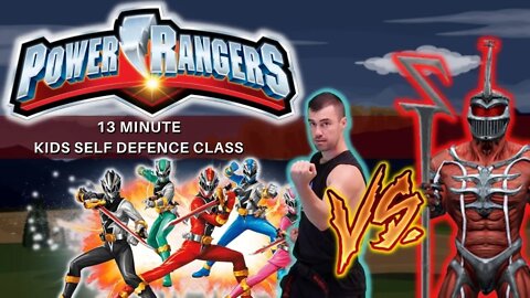 POWER RANGERS KARATE CLASS - Fight Lord Zedd - Learn a Spinning Heel Kick - KIDS KARATE