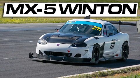 Full Commentary Driving Turbo MX-5 Miata On Track - Winton Raceway