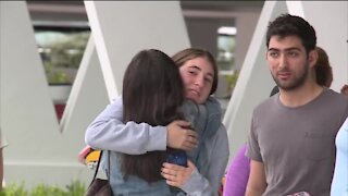 Family and friends gather at Reunification Center in Surfside