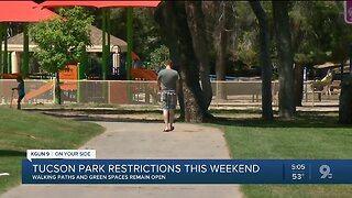 City park use restricted this weekend