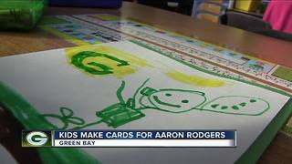 Young Packers fans write get well cards for Aaron Rodgers