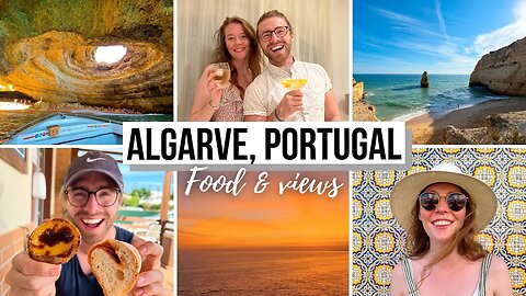 Benagil Cave & Trying Portuguese Food in the Algarve 🇵🇹 Carvoeiro Caves Tour, Portugal
