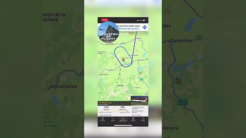 So strange…BA490 Holding Pattern over Spain before Diverting to Malaga