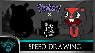 Speed Drawing: Happy Tree Friends Fanon - T Jay | Mobebuds Style