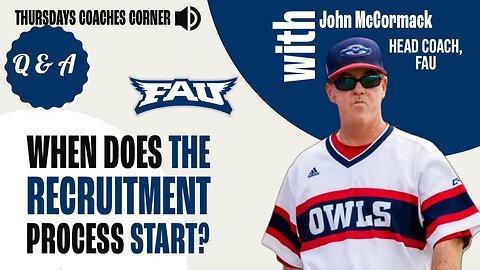 John McCormack - When does the recruitment process start?