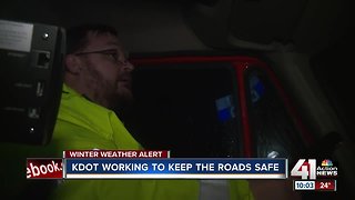 KDOT crews working around the clock to treat roads