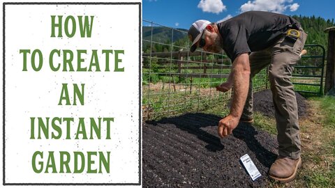 How To Create an INSTANT Garden