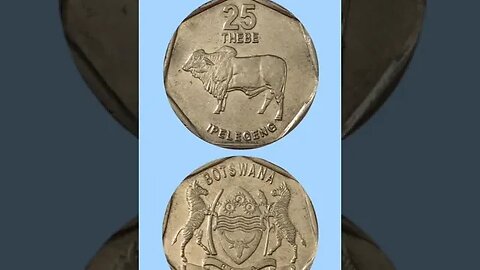 BOTSWANA 25 THEBE 1999.#shorts @COINNOTESZ #botswana