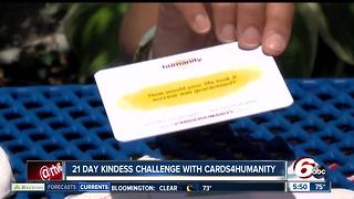 21 day kindness challenge with Cards4Humanity